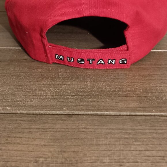 Mustang Baseball Cap Hat Adjustable Strap Checkered Flag Sports - Picture 6 of 11